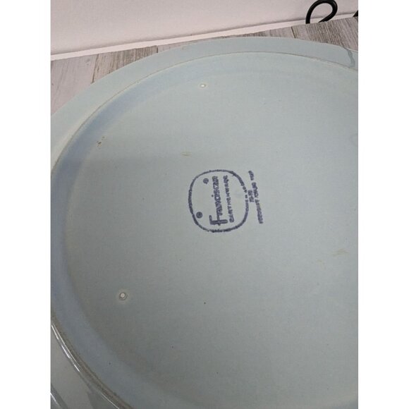 Vintage Earthenware Franciscan Nut Tree Set Of 3 Dinner Plates 10 1/2" - Picture 7 of 8